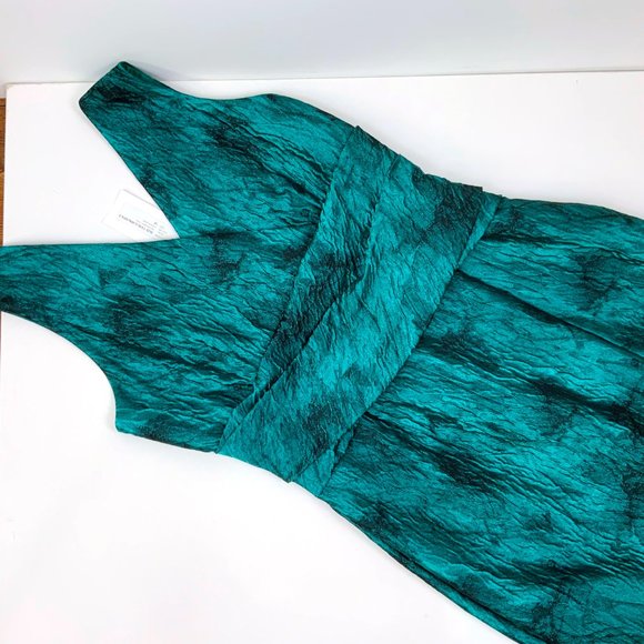 New Siri The Dresden Special Occasion Emerald Green Sleeveless Dress Size 16 - Picture 14 of 16